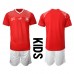 Maillot de foot Suisse Domicile vêtements enfant Monde 2022 Manches Courtes (+ pantalon court)